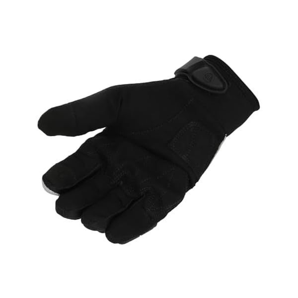 Royal Enfield Street Ace Riding Gloves | Air Mesh- optimum ventilation | Microsuede patch for grip | Poly Stretch fabric | Protection- TPR Knuckle protectors | OFF-WHITE 2XL