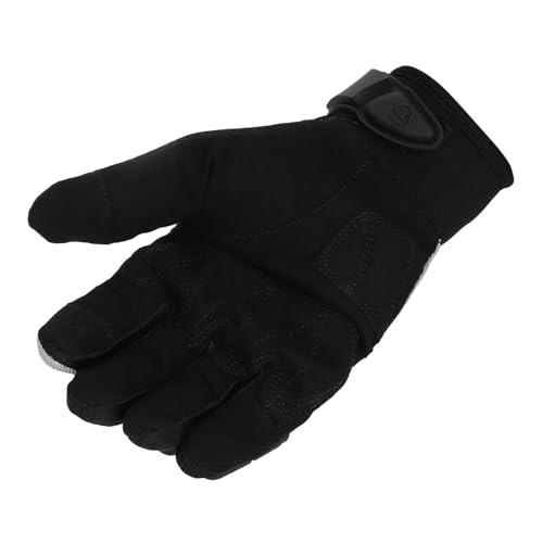 Image of Royal Enfield Street Ace Riding Gloves | Air Mesh- optimum ventilation | Microsuede patch for grip | Poly Stretch fabric | Protection- TPR Knuckle protectors | OFF-WHITE L