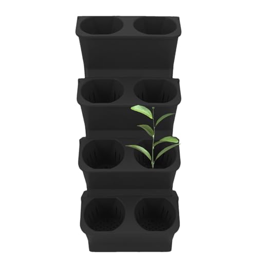 Generisch Macetero vertical – 4 macetas de pared para interiores | estantería vertical multicapa para flores, decoración para salón, pasillo, balcón, terraza