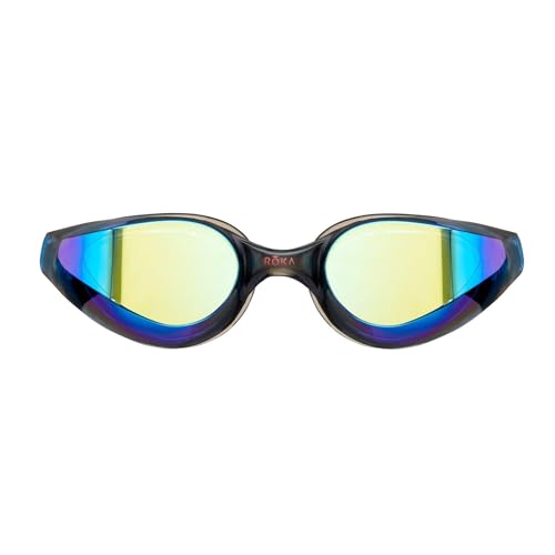 R1 Goggle Anti-Fog Swim Goggles with RAPIDSIGHT Razor Sharp Optics - Cobalt Mirror