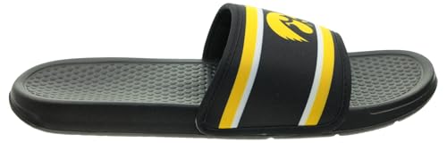 Image of FOCO NCAA Printed Team Logo and Color Stripes Comfortable Slide Sandals