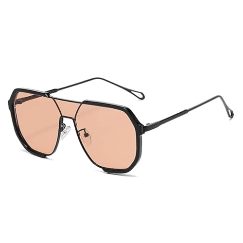 Lunettes de soleil UV400 monture en métal noir pour femmes et hommes punk