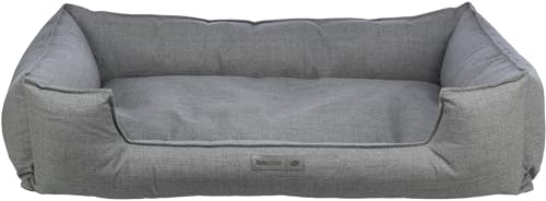 TRIXIE Panier pour Chien Talis, 120 × 80 cm, Gris – Panier élégant en Tissu Douillet, antidérapant & Lavable, idéal pour Chiens de Taille Moyenne Qui...