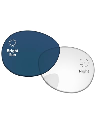 Image of Replacement Lenses for Ray-Ban Meta Headliner RW4009 & RW4013 50mm AI Glasses - Photochromic, Anti Blue Light Lens