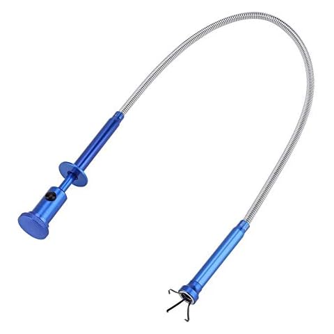Pickup Tool - 4 Claw Shaft Flexible Pick-up Tool Magnetic Grab Grabber with LED Light Cover