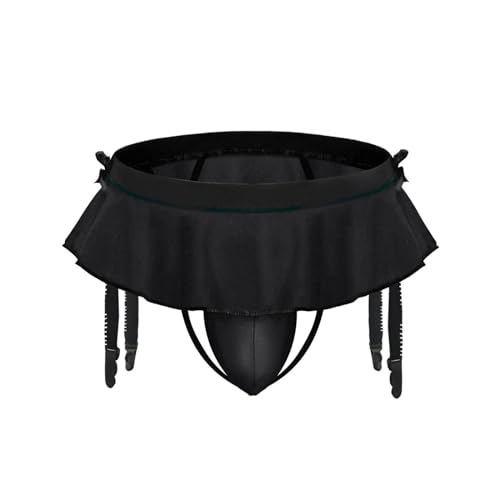 Evankin Men's Fun Jockstrap Underwear Sexy Sling Socks Clip Thong Underpants Skirt Pants Men Low Waist Raised Pocket Brief