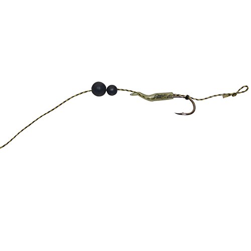 100 perline in gomma morbida per pesca alla carpa