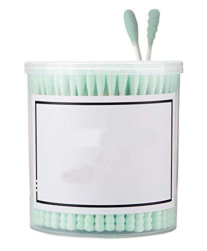 Bastoncillos de algodón de 200 recuentos Bastoncillos de oreja orgánicos libres de crueldad de doble punta A05