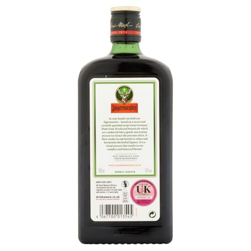 Jägermeister Herbal Liqueur | 70cl | 35% ABV | German Liqueur | Spirits | 56 Herbs & Botanicals | Best Served as an Ice Cold Shot