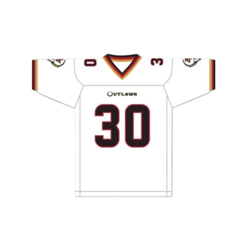 Rod Smart He Hate Me Football Jersey All Sewn LV Outlaw White (38)