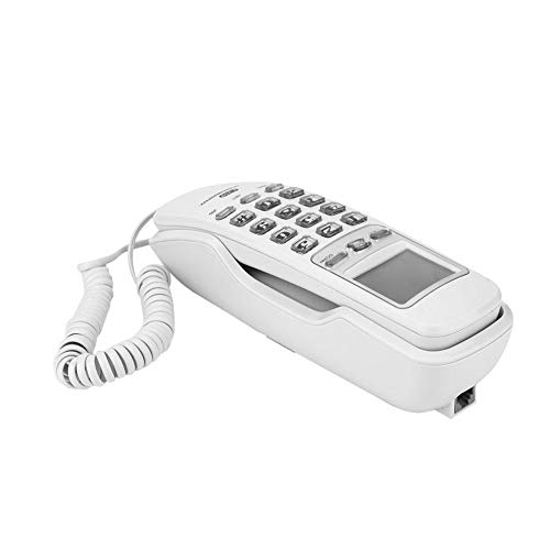 Teléfono con cable para escritorio y muro con pantalla de llamadas miniatura 2