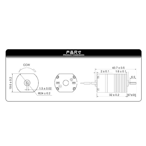 Démarreur électronique brushless 280 à induction pour modèles réduits RC
