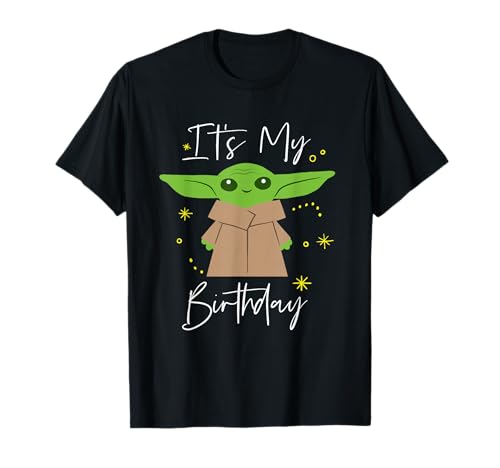 Star Wars The Mandalorian Grogu It's My Birthday Party T-Shirt