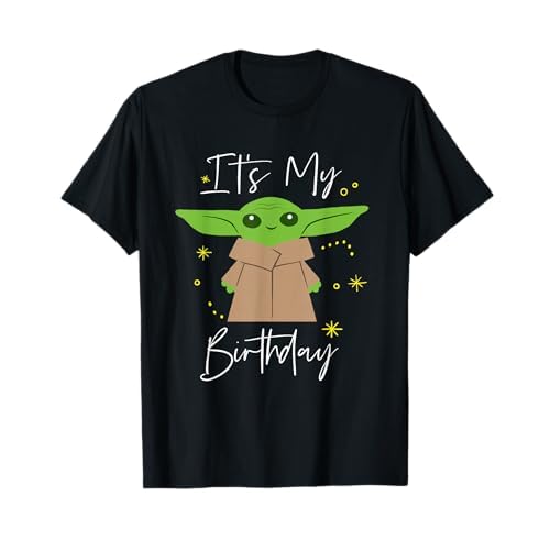 Star Wars The Mandalorian Grogu It's My Birthday Party T-Shirt