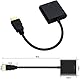 Azuxreza HDMI-auf-VGA-Adapter, vergoldeter HDMI auf VGA-Adapter (Stecker auf Buchse) für Computer, Desktop, Laptop, PC, Monitor Projektor, HDTV, Chromebook, Raspberry Pi, Roku, Xbox und mehr