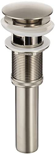 KRAUS Pop-Up Drain with Overflow in Satin Nickel, PU-11SN