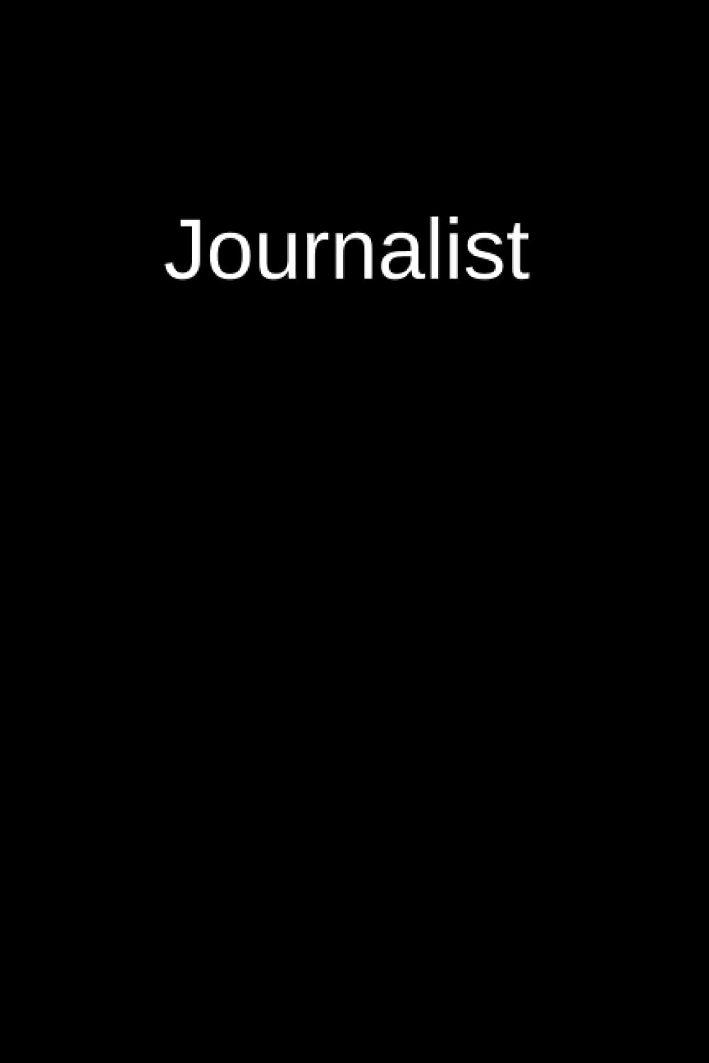 Journalist Notebook: Minimilistic 6x9 ruled page journalism journal for reporter
