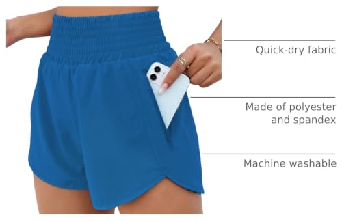 Image of BMJL 2.5 inch Athletic Shorts for Women Comfy High Waisted Short with Pocket