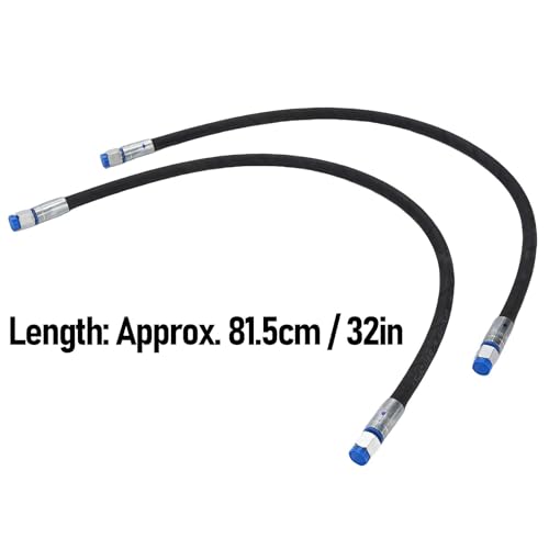 Image of 2PCS Excavator Diverter Valve Hoses, 1 /4in Interface 60 MPa 8702PSI Excavator Throttle Valve Hose Replacement, Hydraulic Capabilities Optimization, for Hydraulic Excavators