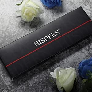 HISDERN Ties for Men Paisley Floral Mens Ties and Pocket Square Cufflinks Set Classic Business Necktie Handkerchief - Image 6
