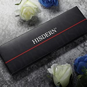 Image of HISDERN Mens Tie Striped Ties and Handkerchief Set Business Formal Woven Pocket Square Wedding College Stripe Necktie