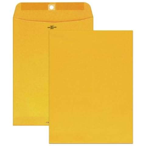 Columbian Clasp Envelopes, 9 x 12 Inches, Brown Kraft, 100 Per Box (CO790) Cover