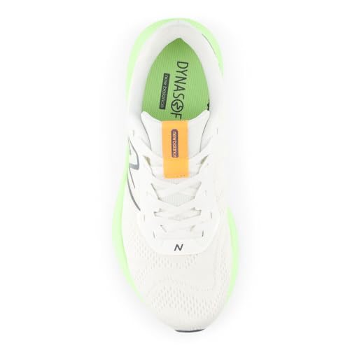 New Balance New Balance Women's DynaSoft Pro Run V2 Running Shoe, White/Bleached Lime Glo/Graphite, 6 M