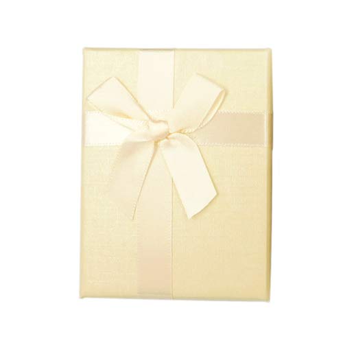 GreenRoseYumi サテンリボン ギフトボックス 1個 /箱 プレゼント ラッピング /box28 (【クリーム 1個】)