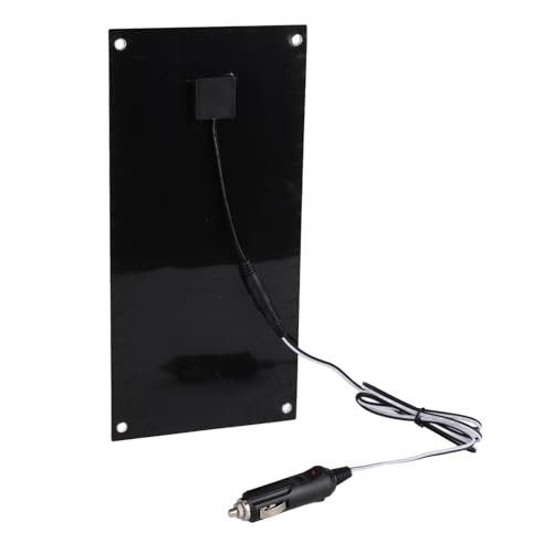 Acouto Caricabatterie da Pannello Solare da 600 W Regolatore di Carica in Silicio Monocristallino 100A Kit Pannello Solare con Cavo di Prolunga Clamp/Holder per Batteria per Efficienza da Campeggio