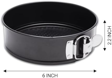HIWARE 6 Inch Non-stick Springform Pan with Removable Bottom - Leakproof Cheesecake Pan, Compatible with 3 Qt Instant Pot - Thumbnail 3
