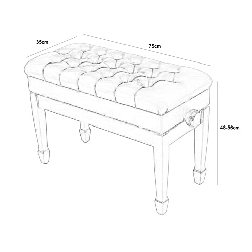 TEmkin Tabouret de Piano Banc de Piano Moderne avec Rangement réglable Banc de Piano de Concert d’artiste avec Coussin de siège en éponges Douces, Coussinet de Pied antidérapant - Les Beatles, Paul McCartney, John Lennon, RIngo Starr, George Harrison TEmkin Tabouret de Piano Banc de Piano Moderne avec Rangement réglable Banc de Piano de Concert d'artiste avec Coussin de siège en éponges Douces, Coussinet de Pied antidérapant – Image 7