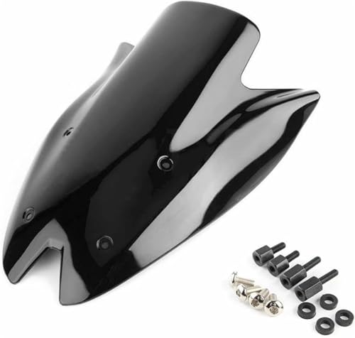 Déflecteur pare-brise moto éliminant la pression du vent sur Ninja Z1000 noir