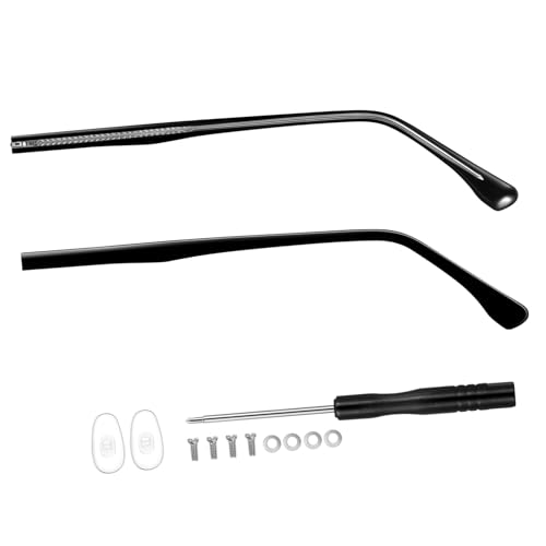 Kisangel 1 ペア アクセサリー フレームアーム交換 メタルグラス交換用アーム 修理腕 サングラス テンプルアームズ 交換用アーム 用腕脚 サングラス腕足 テンプルレッグ アーム交換用 フレ