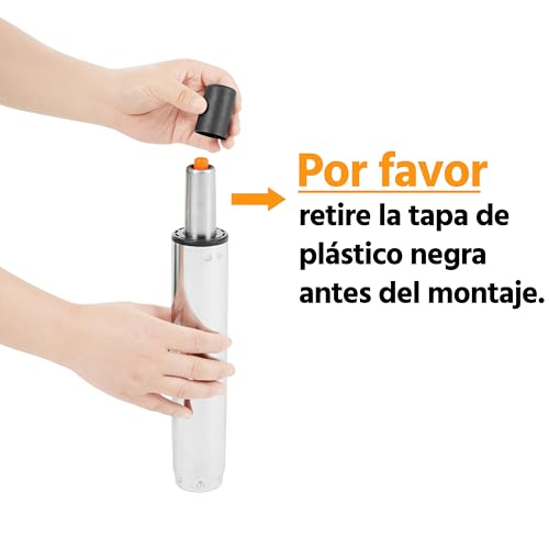 Yaheetech Silla Oficina con Ruedas Giratorias de 360° Silla de Ordenador Ajustable en Altura Silla de Escritorio sin Reposabrazos Silla Despacho Acolchado de Esponja Carga MAX 120 KG Blanco