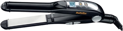 BaByliss CF 0457 - Plancha de pelo (cerámica), color negro y plateado