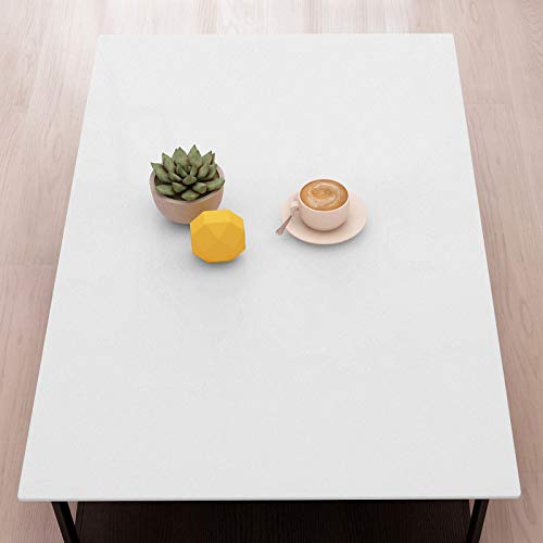 Image of Homease Solid White Wallpaper 24 x 196 inch Thick Matte White Contact Paper Decorative Peel and Stick Wallpaper for Shelf Liner Cabinet Table Door Waterproof Vinyl Self Adhesive Film