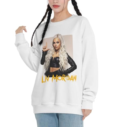 Liv Wrestler Morgan Hoodie Unisex Fashion Round Neck Hooded Casual Long Sleeve Sweatshirt Black2