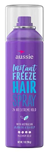 Aussie Instant Freeze Hair Spray, Extreme Hold 7 oz (Pack of 10)