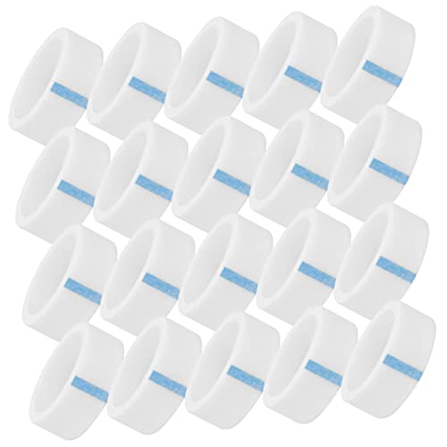 IWOWHERO 20Rolls Eyelash Extension Tape Wide Breathable Easy to Tear Self Adhesive Lash Supplies for Professional Application Roll Gentle Skin No Residue