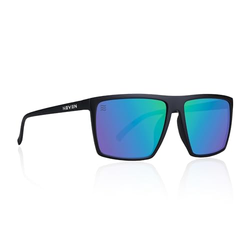 NEVEN DOCROBBINS XL Mens Polarized Sunglasses - Chic Rectangular Glasses - UV Protection Glasses for Coastal Activities.