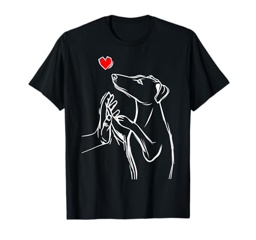 galgo perro mujer Camiseta