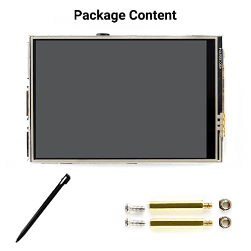 Image of waveshare 3.5inch Resistive Touch Display, Compatible with Raspberry Pi 5 /4B /3B /Zero /Zero W /Zero 2W /Pico /Pico W /Pico WH, 480x320, 125MHz High-Speed SPI