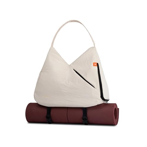 Image of Bayne Duffle Bags for Travel for Women - Multifunctional Gym Bag with Shoe Compartment, Waterproof Day Pack and Adjustable Shoulder Strap, Ideal Gym Bag for Women and Travel Shoulder Bag (Cream)