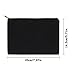 meekoo 16 Pack Canvas Blank Cosmetics Bags Plain Zipper Makeup Pouch Sublimation DIY Craft Multipurpose Toiletry Bag for Makeup Travel Cosmetic Stationary Storage(M,Black)