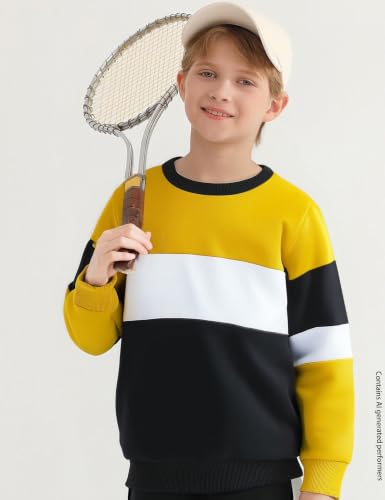 Image of mkodopy Boys Clothes Hoodie Sweatsuits Tops and Pants Boys Fall Winter Outfits Boy Clothing Set