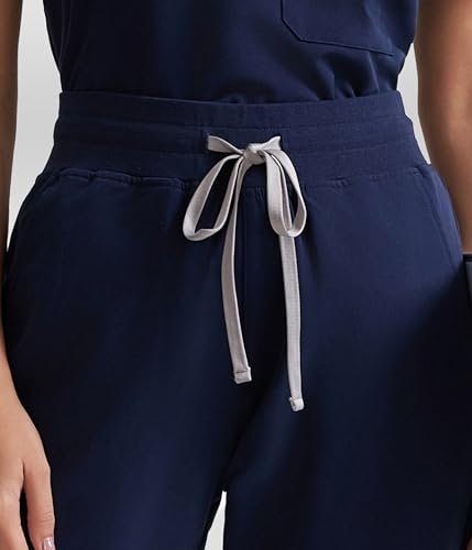 Image of YESWEL Scrub Pants for Women - Slim Fit High Waisted Cargo Joggers with Yoga Waistband & 5 Pockets, 4-Way Stretch