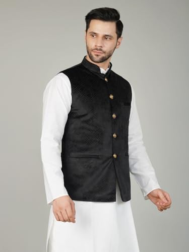 Image of WINTAGE Men's Velvet Maroon Waistcoat