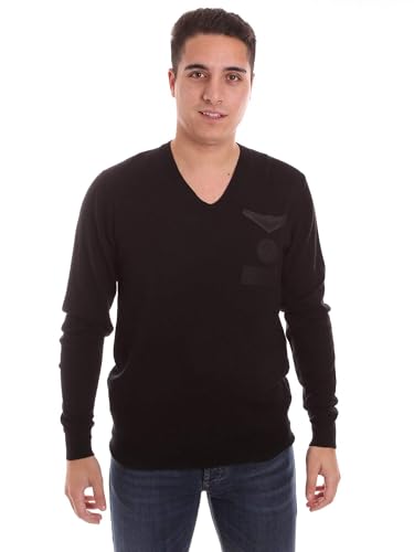 Maglioncini Frankie Morello pull noir homme XL vêtement de marque FMCF8123MA