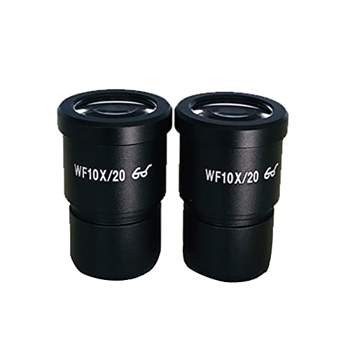 顕微鏡キット WF10X/20mm WF20X/10mm WF15X/15mm 広角接眼レンズ ハイアイポイント接眼 実体顕微鏡用 三眼/双眼顕微鏡 顕微鏡レンズアダプター(WF10)