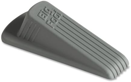 Master Caster 00972 Big Foot Doorstop, No Slip Rubber Wedge, 2 1/4w x 4 3/4d x 1 1/4h, Gray, 2/Pack